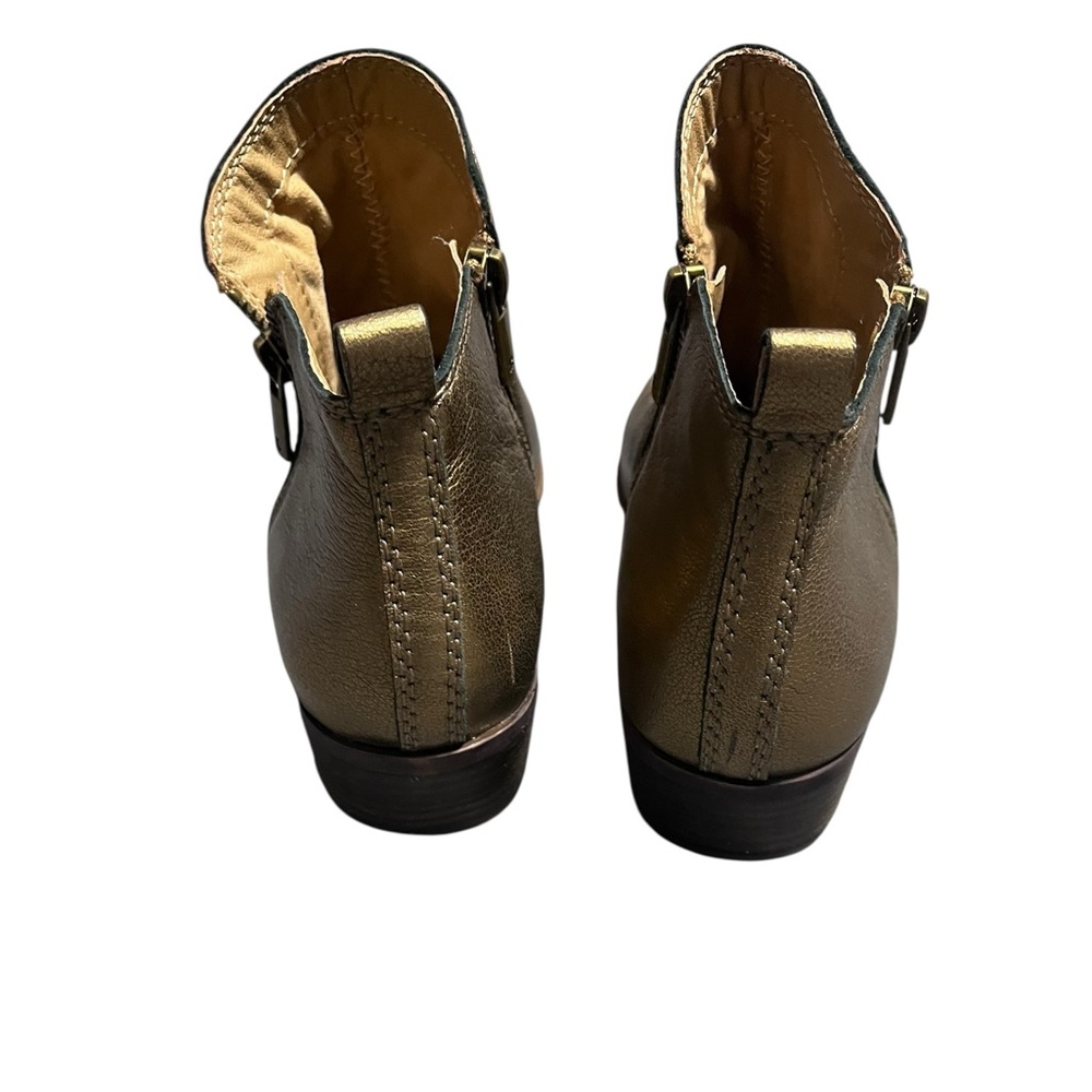 Lucky Brand Women's Basel leather ankle booties in the color Old Bronze. - Picture 4 of 6